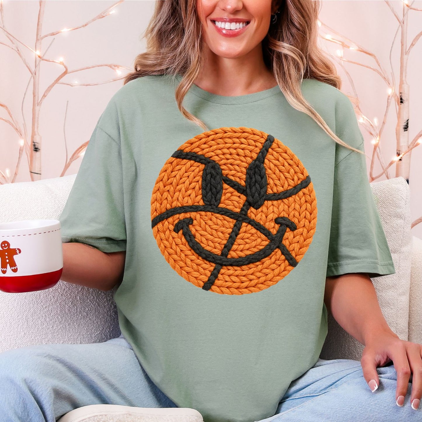 Yarn Basketball DTF Premade Gangsheet 6 Full Size Transfers