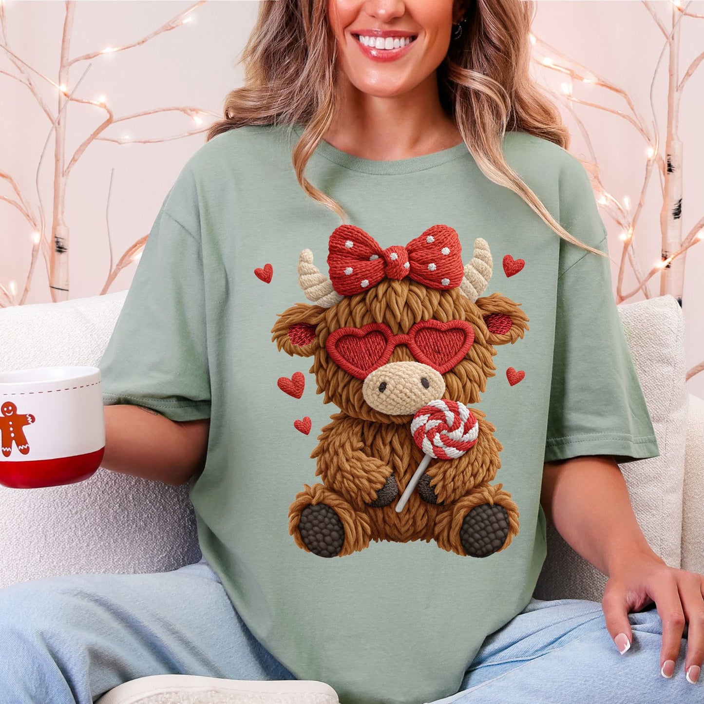 Crochet Bear Valentine Day DTF Premade Gangsheet 15 Youth Size Transfers