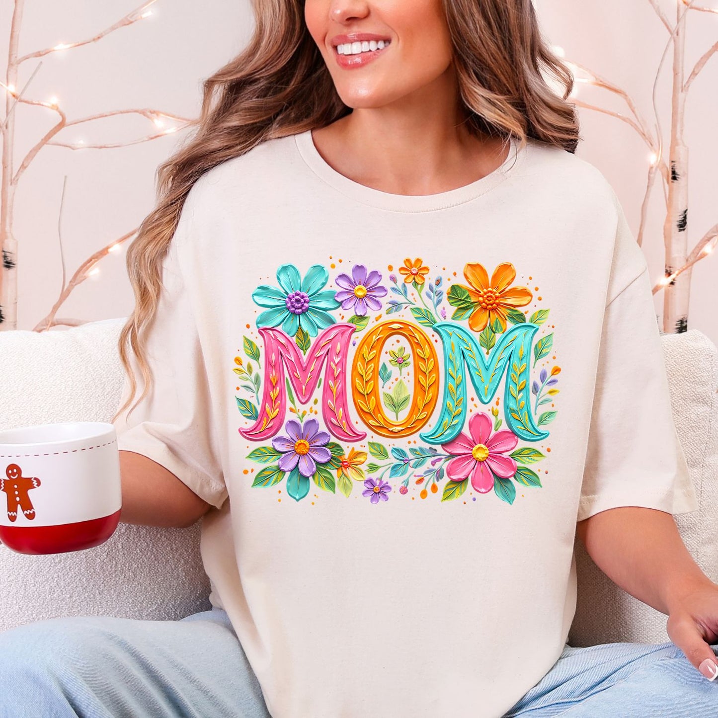 Mama Floral Premade Gangsheet 6 adult Size Transfers