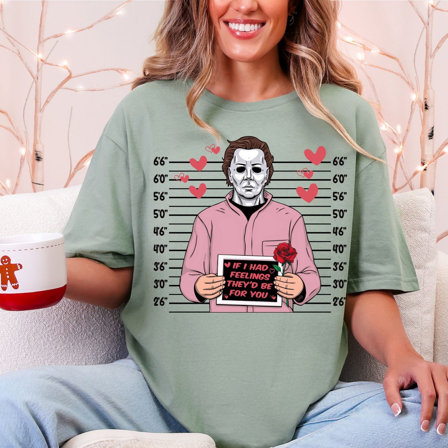 Valentine Horror Characters Valentine's Day DTF Premade Gangsheet 6 Full Size Transfers