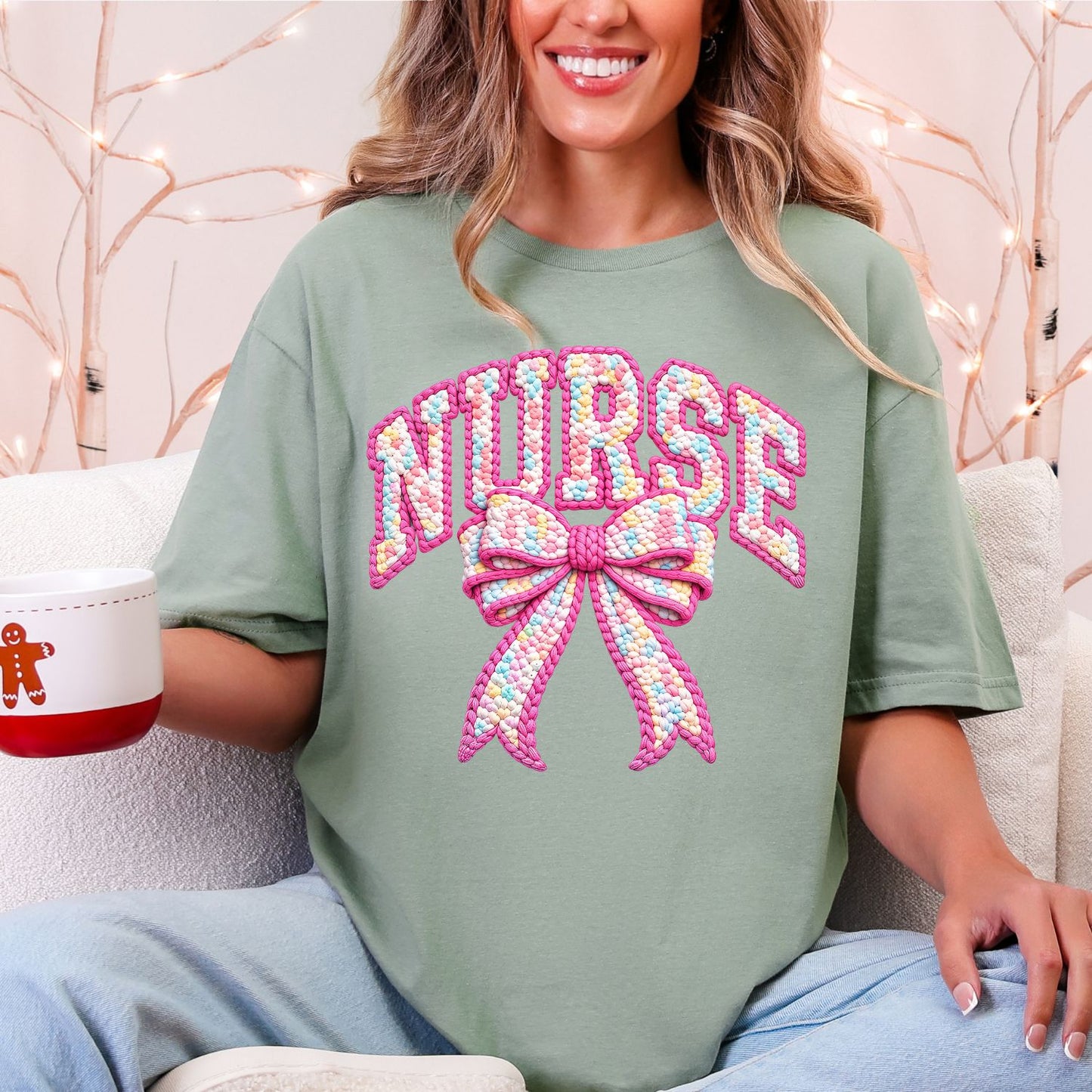 Yarn Easter Nurse Premade Gangsheet 6 Full Size Transfers