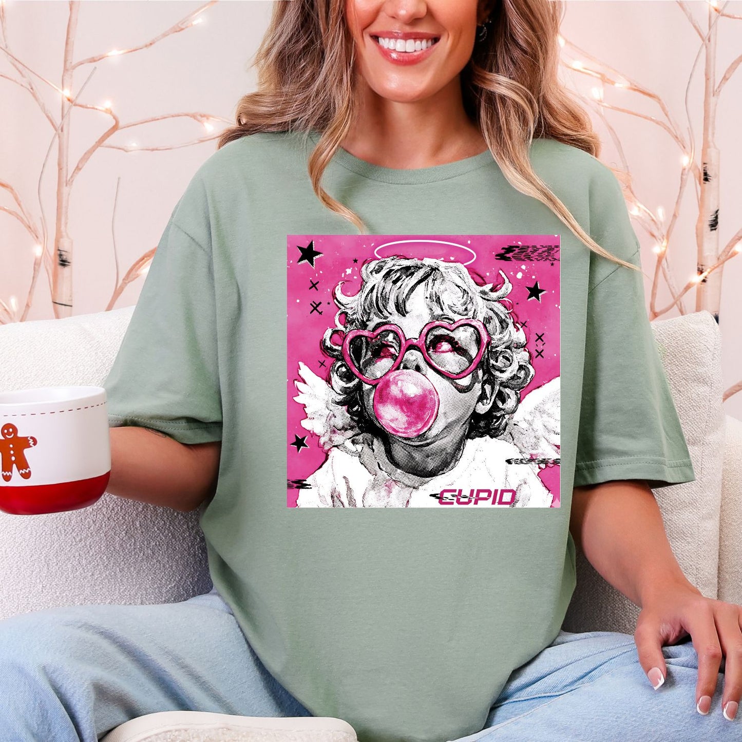 Valentine's Day Cupid DTF Premade Gangsheet 6 Full Size Transfers