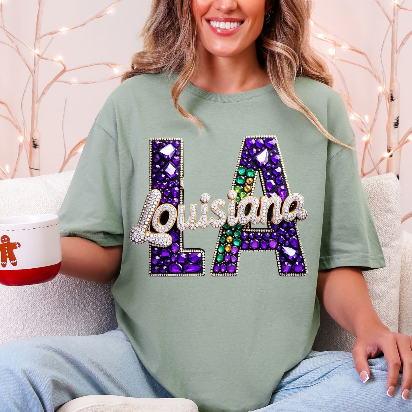 Mardi Gras Rhinestone premade DTF gang sheet-6 adult prints