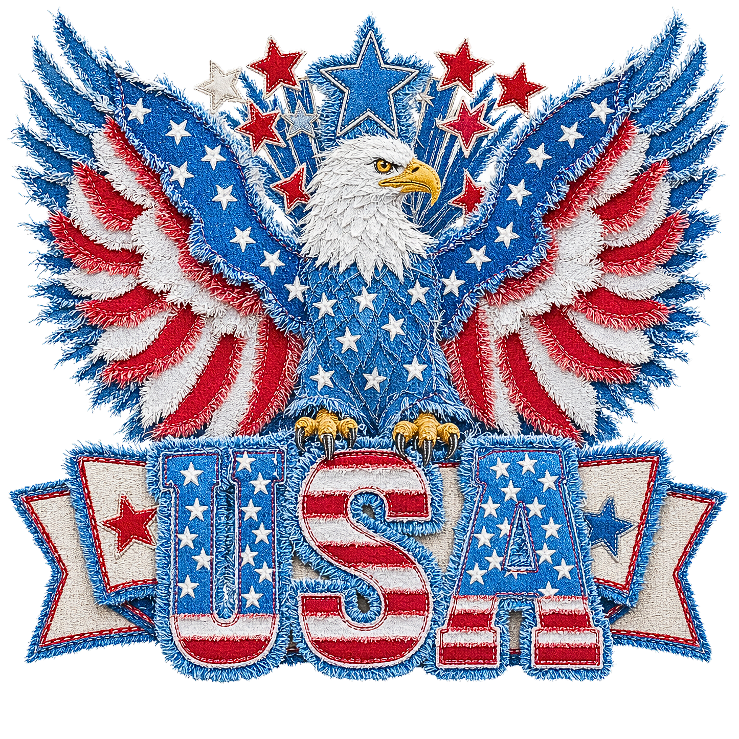 USA Eagle Patchwork