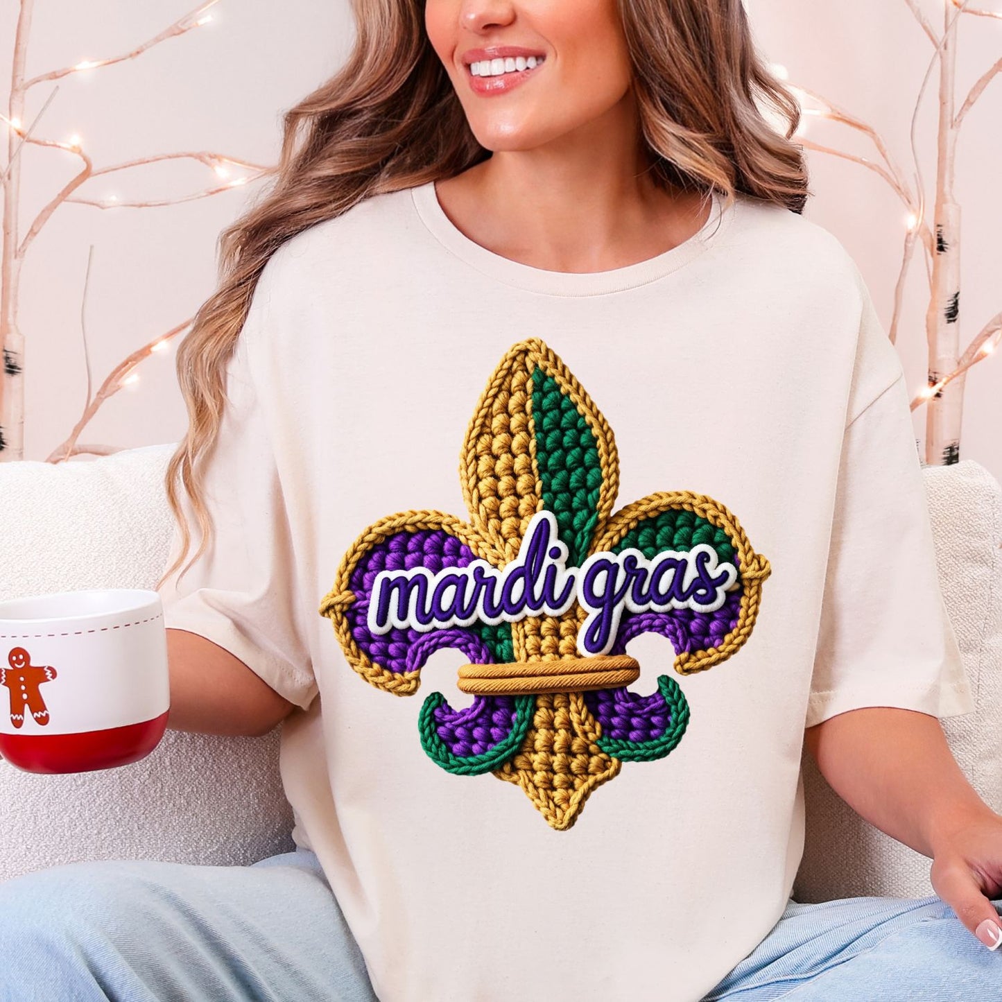 Crochet Mardi Gras Premade Gangsheet 10 Transfers