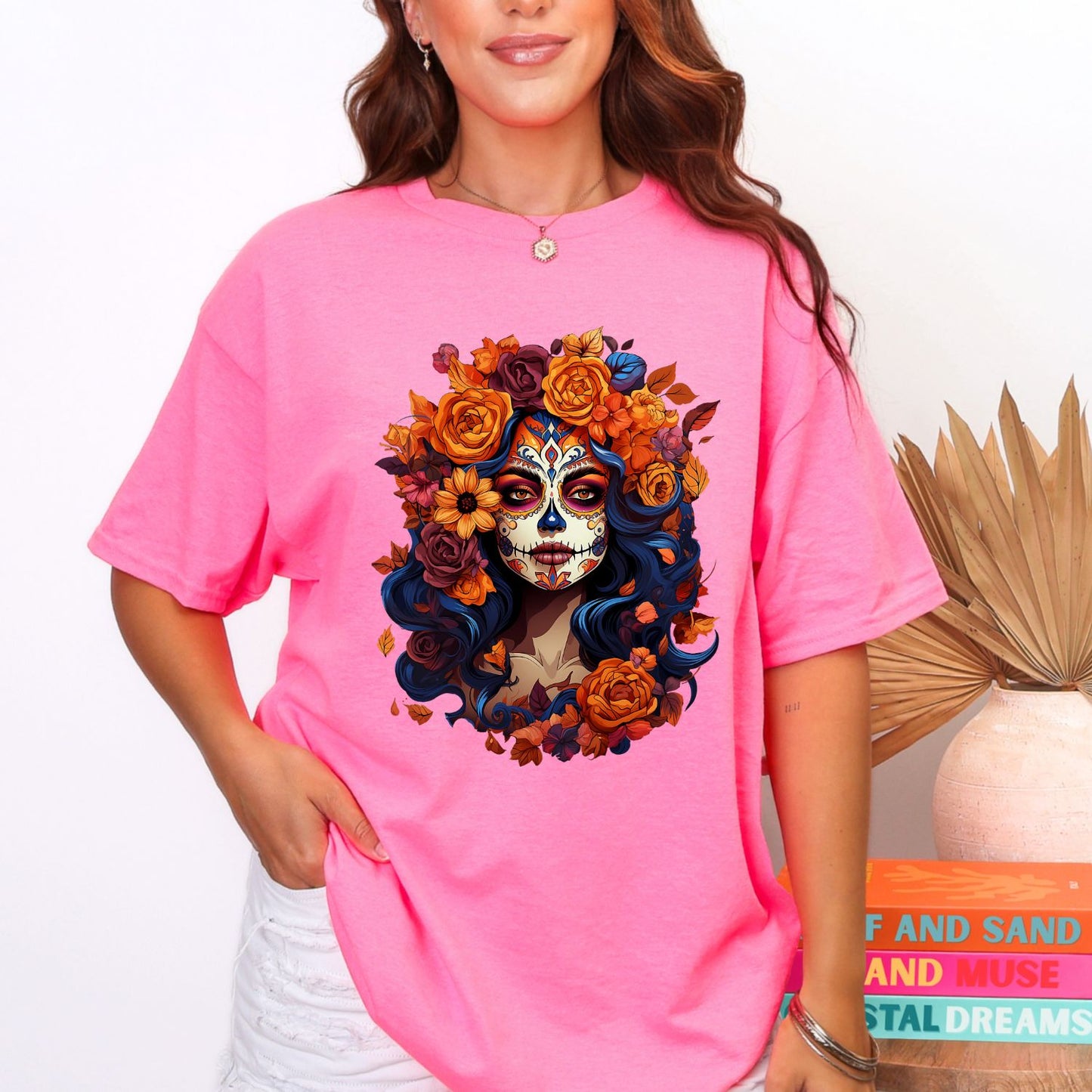 De Los Muertos La Catrina, Day of the Dead, premade DTF gang sheet- 12 adult prints