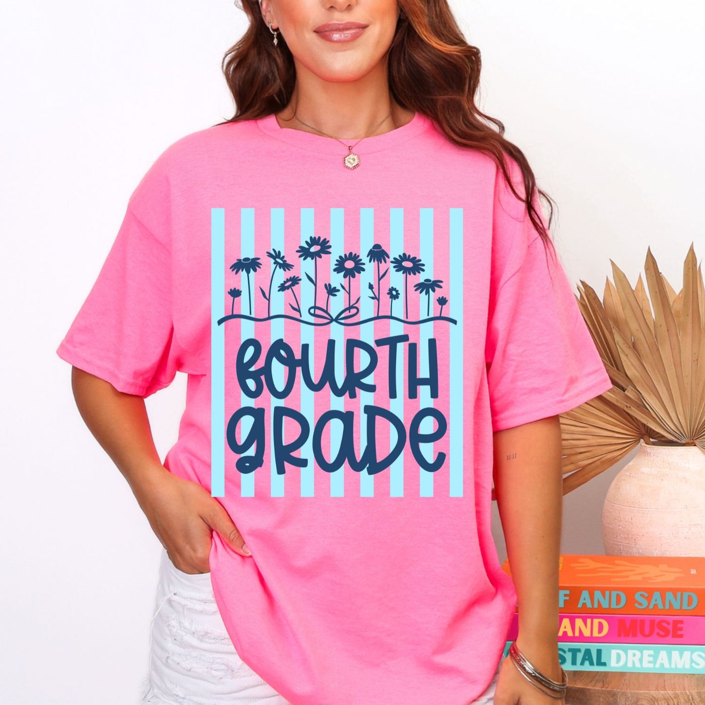 Back to School Teacher Daisy Premade mini gangsheet