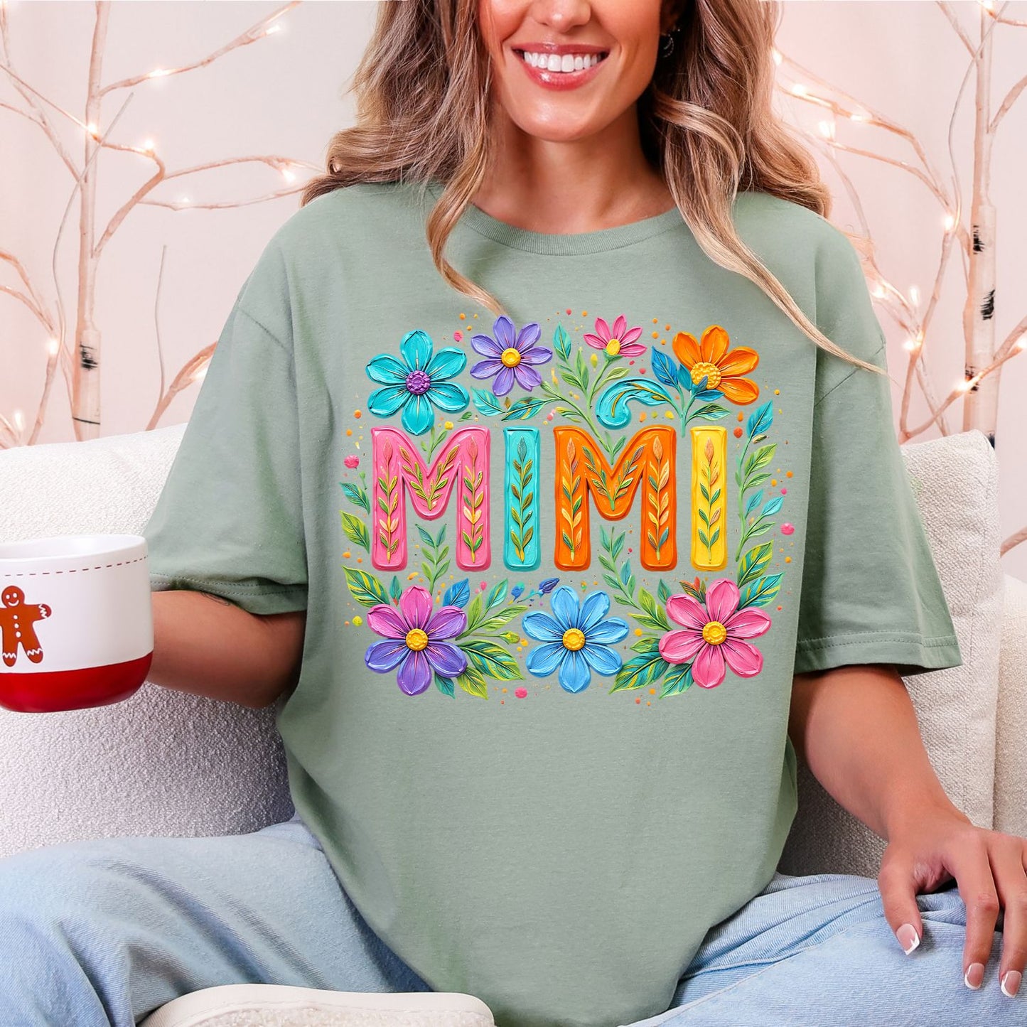 Mama Floral Premade Gangsheet 6 adult Size Transfers