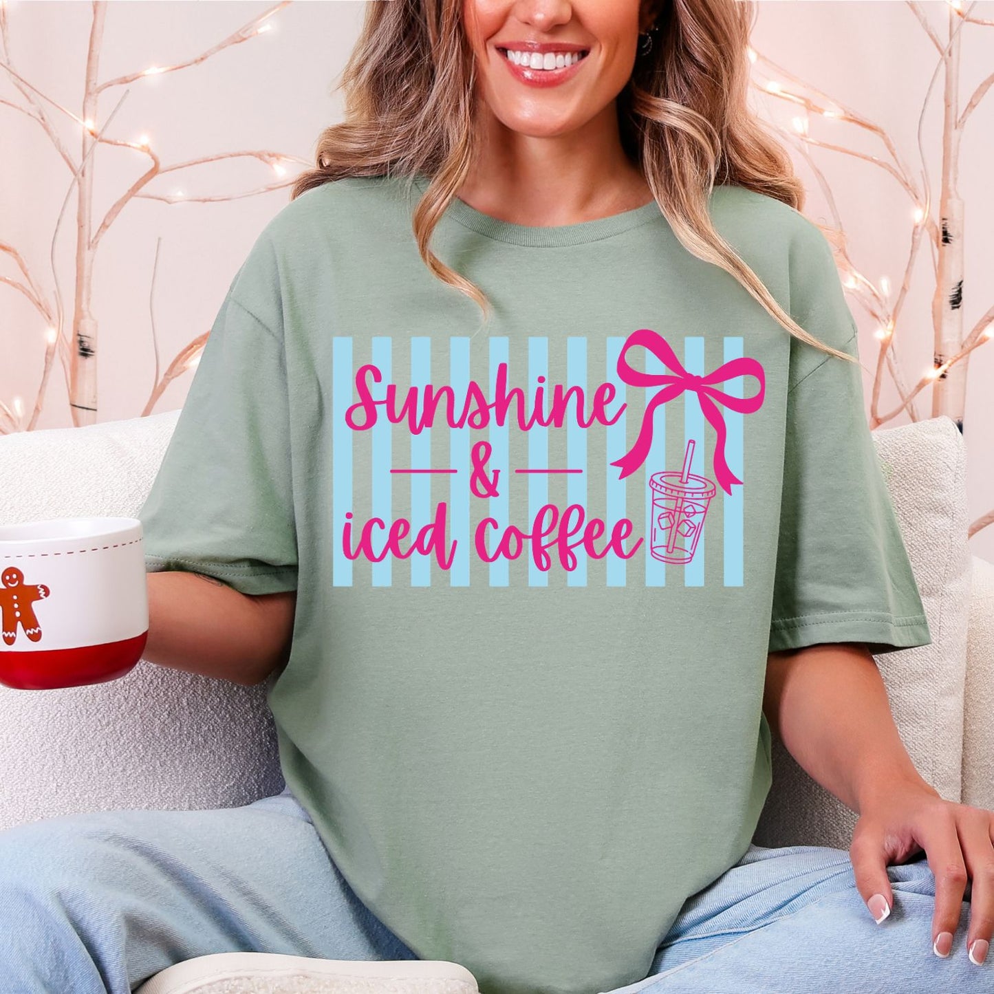 Iced Coffee Mini premade DTF gang sheet- 6 Prints
