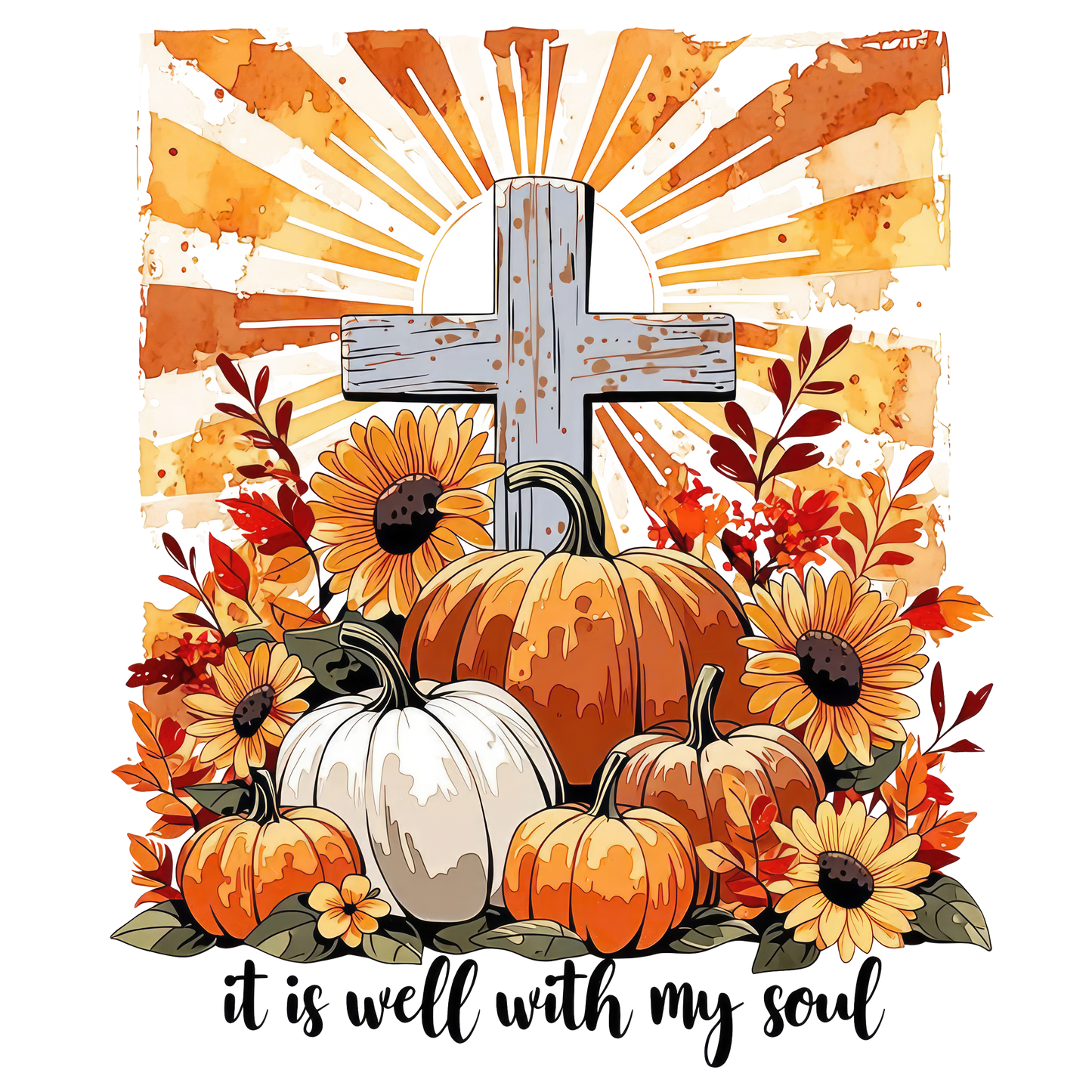 Cross Pumpkin Fall