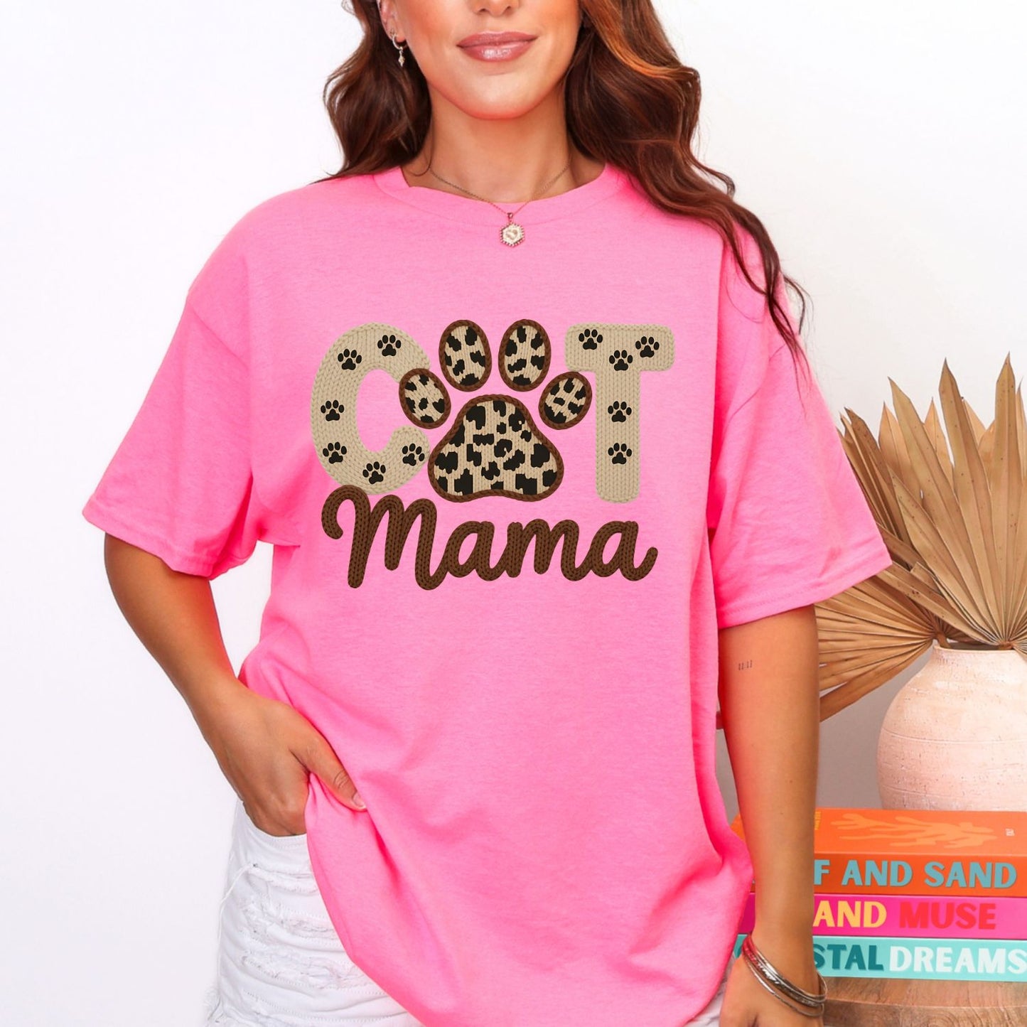 Cat Mama premade DTF gang sheet- 8 prints,