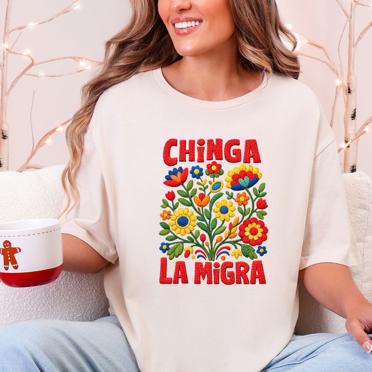 Big Fan Of Human Rights Faux Yarn Transfer