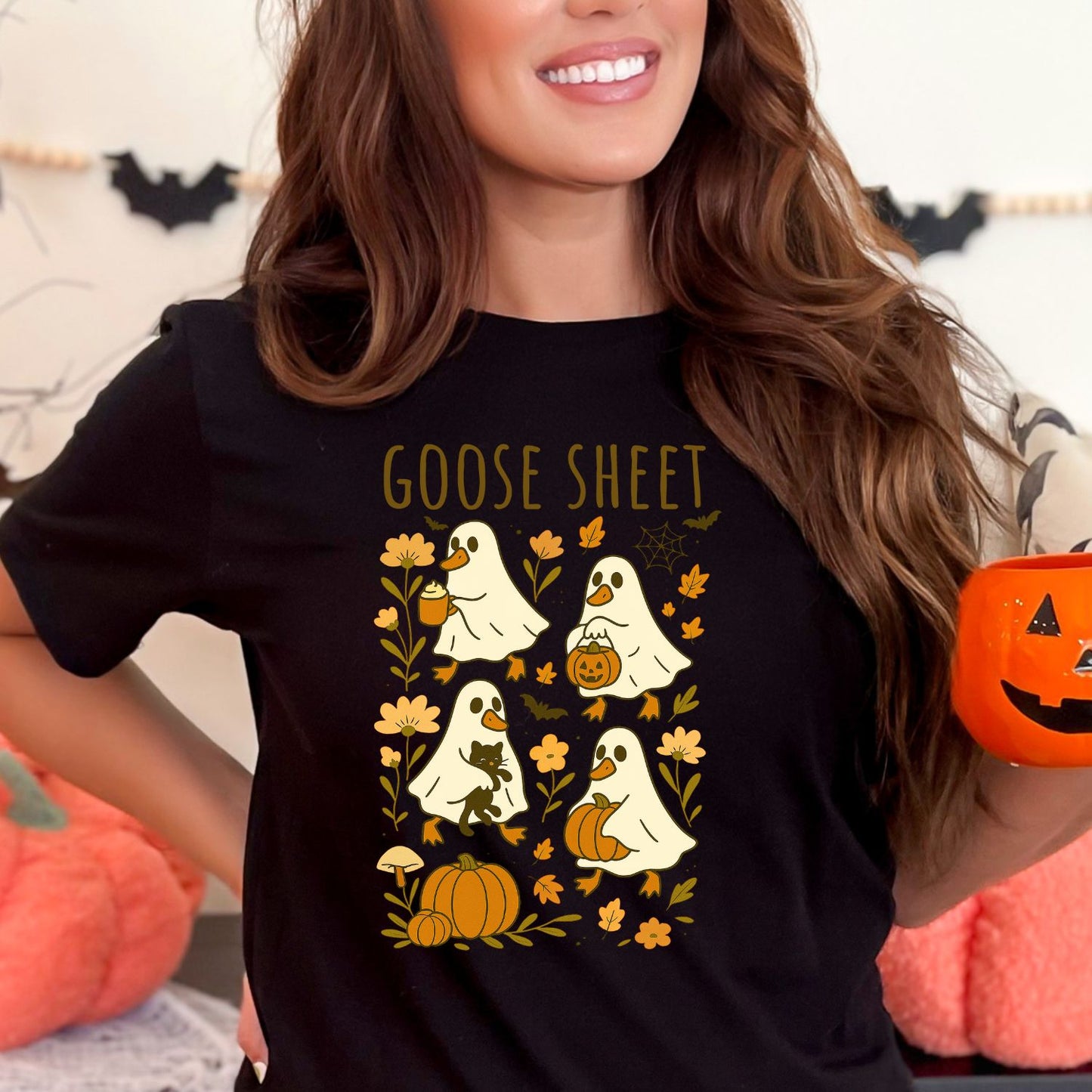 Halloween Spooky Goose premade DTF gang sheet, Halloween Prints, Halloween Transfers, Goose Halloween transfers, Spooky transfers