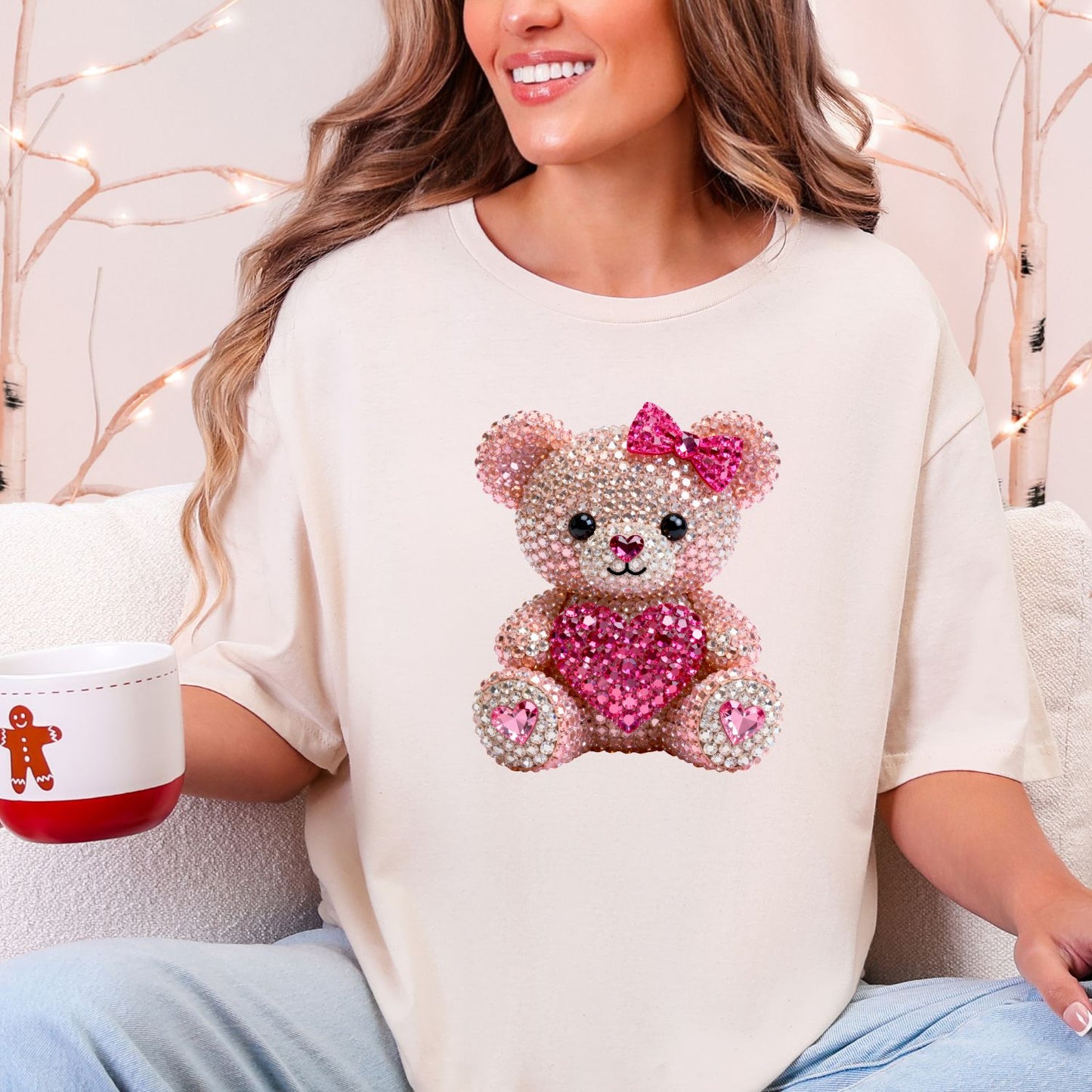 Crochet Bear Valentine Day DTF Premade Gangsheet 15 Youth Size Transfers