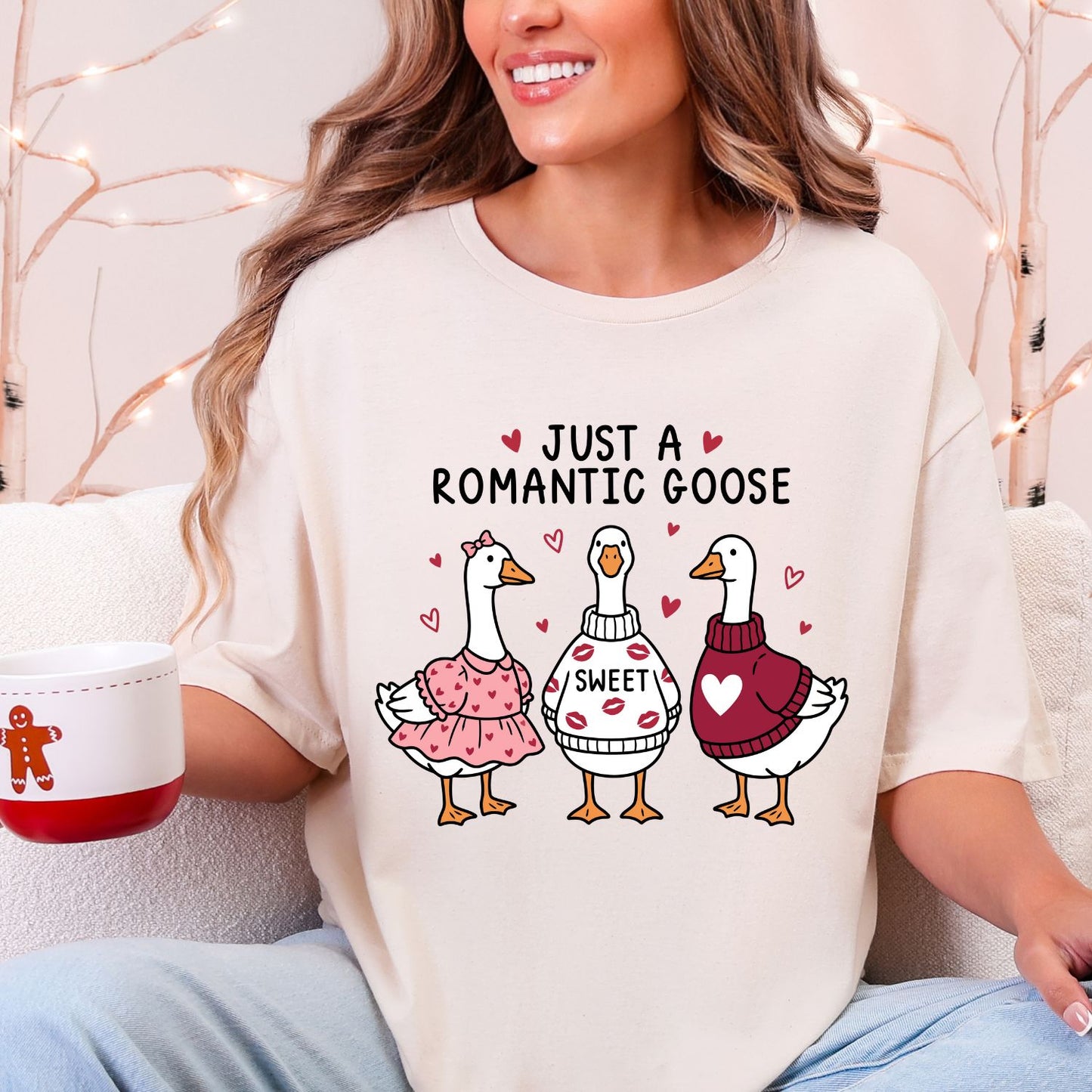 Valentine Day Silly Goose DTF Premade Gangsheet 10 Full Size Transfers