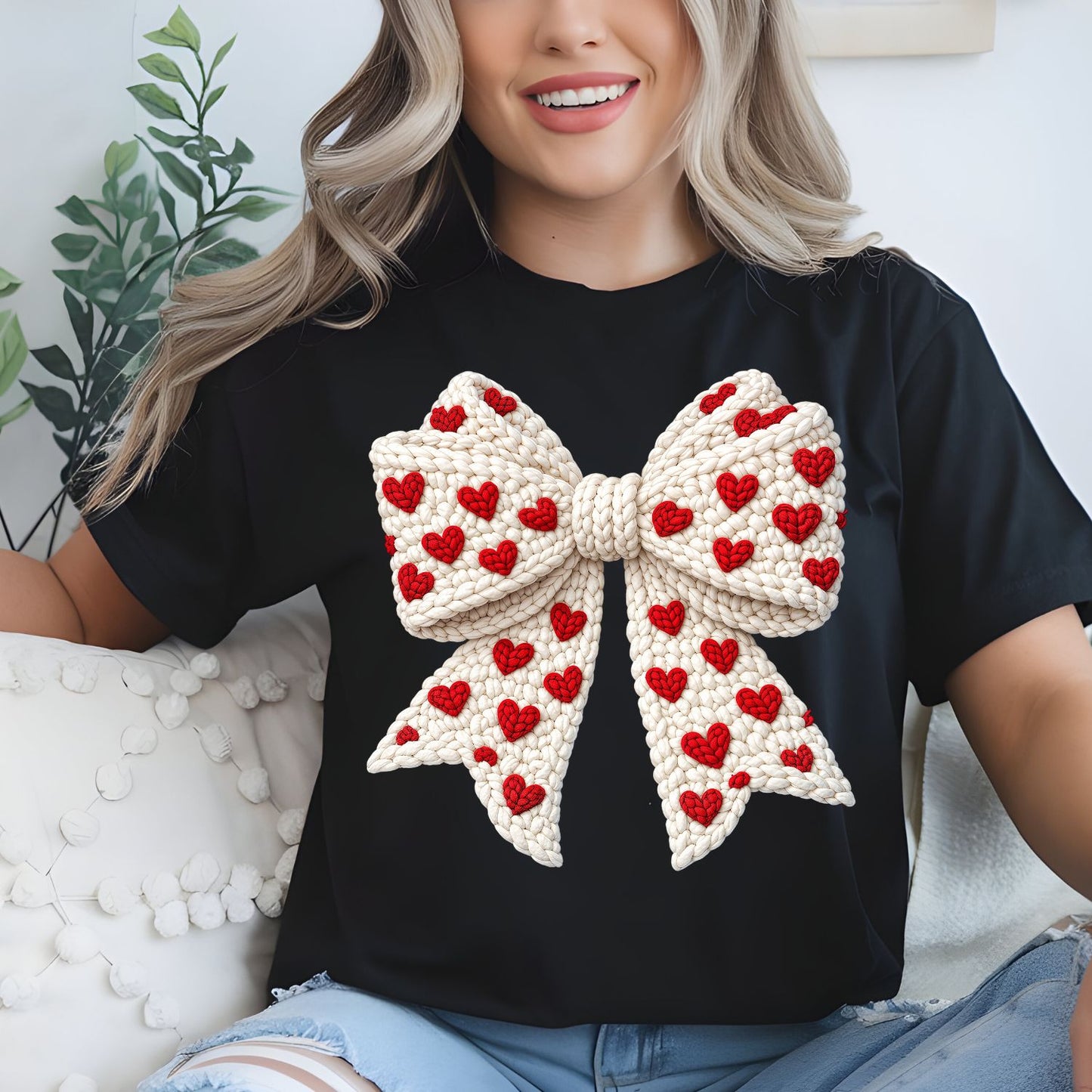 Yarn Valentine Day DTF Premade Gangsheet 12 Full Size Transfers