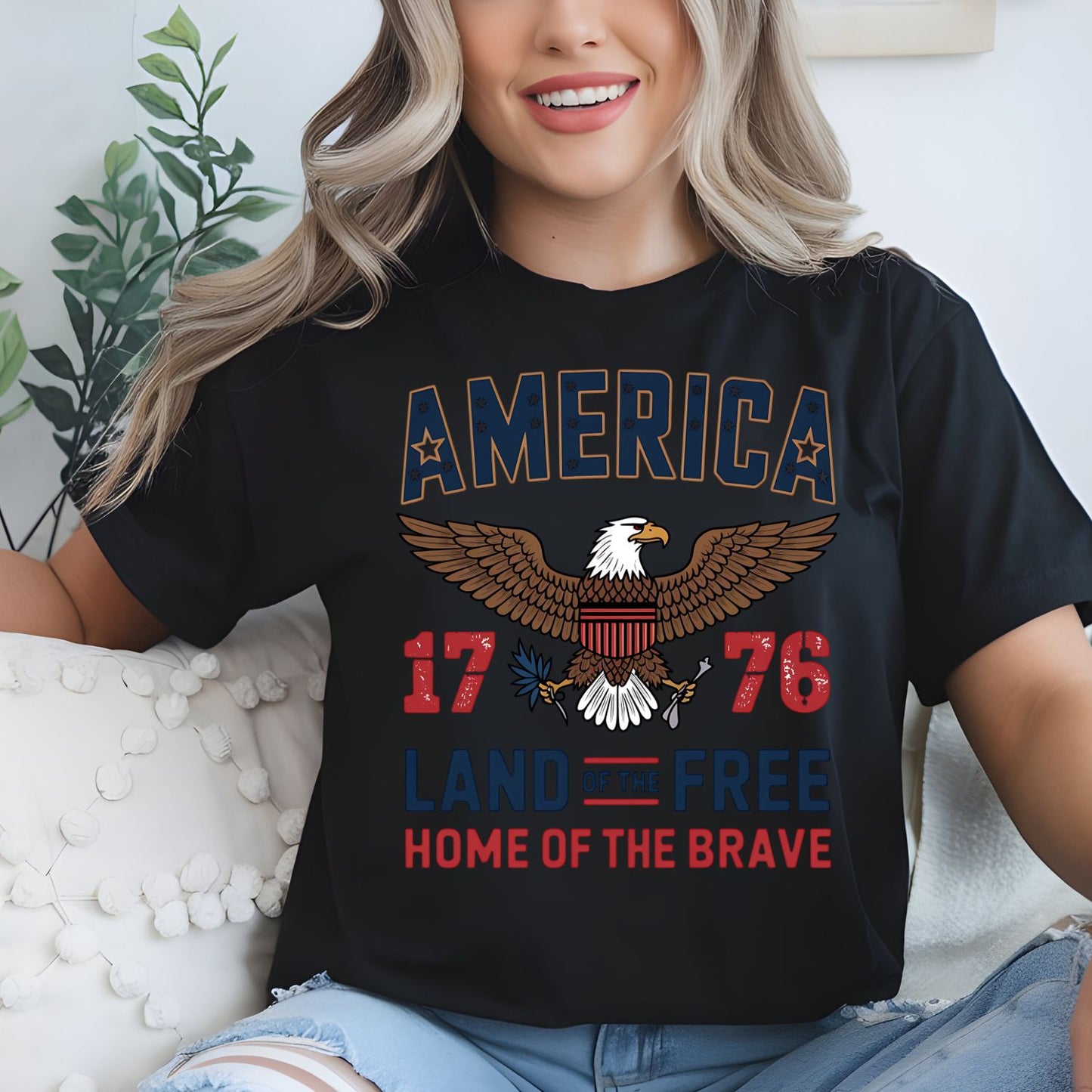 4th of July Vintage Premade Gangsheet 8 Adult Size Transfers