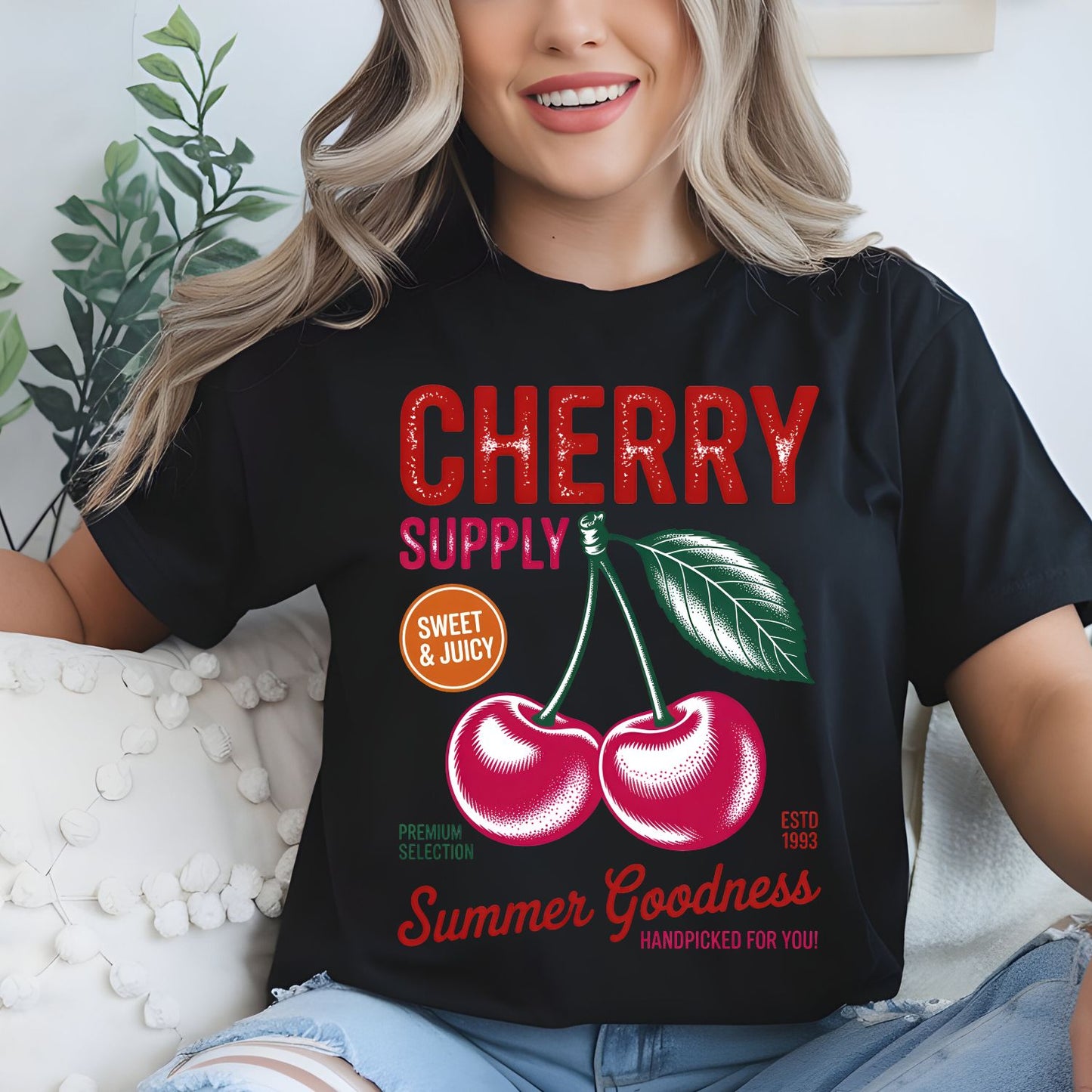 Retro Summer Fruit premade DTF gang sheet- 8 prints,