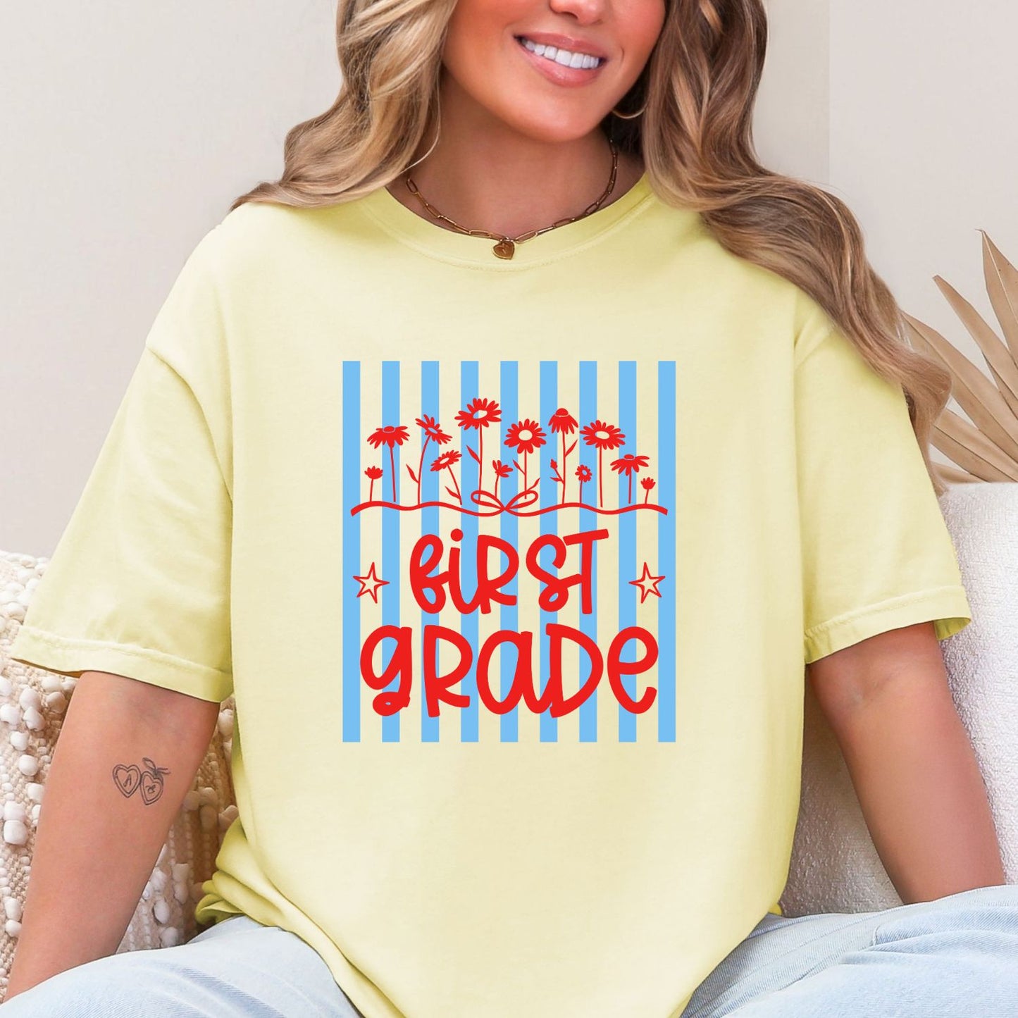 Back to School Teacher Daisy Premade mini gangsheet
