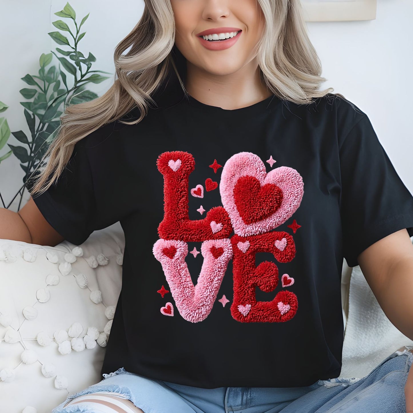 Crochet Valentine Day DTF Premade Gangsheet 15 Youth Size Transfers