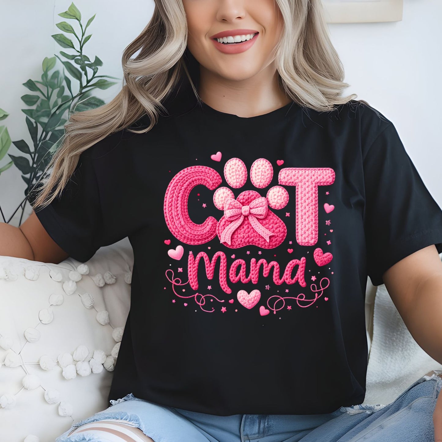 Cat Mama premade DTF gang sheet- 8 prints,