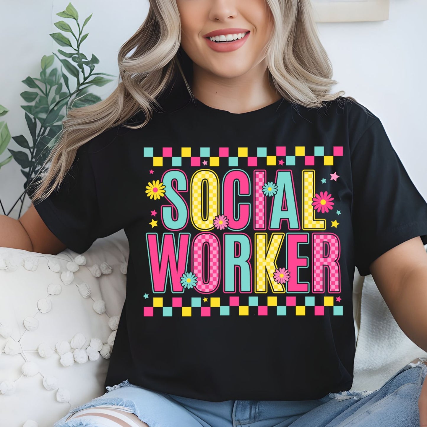 Social Worker Premade Gangsheet 12 Full Size Transfers