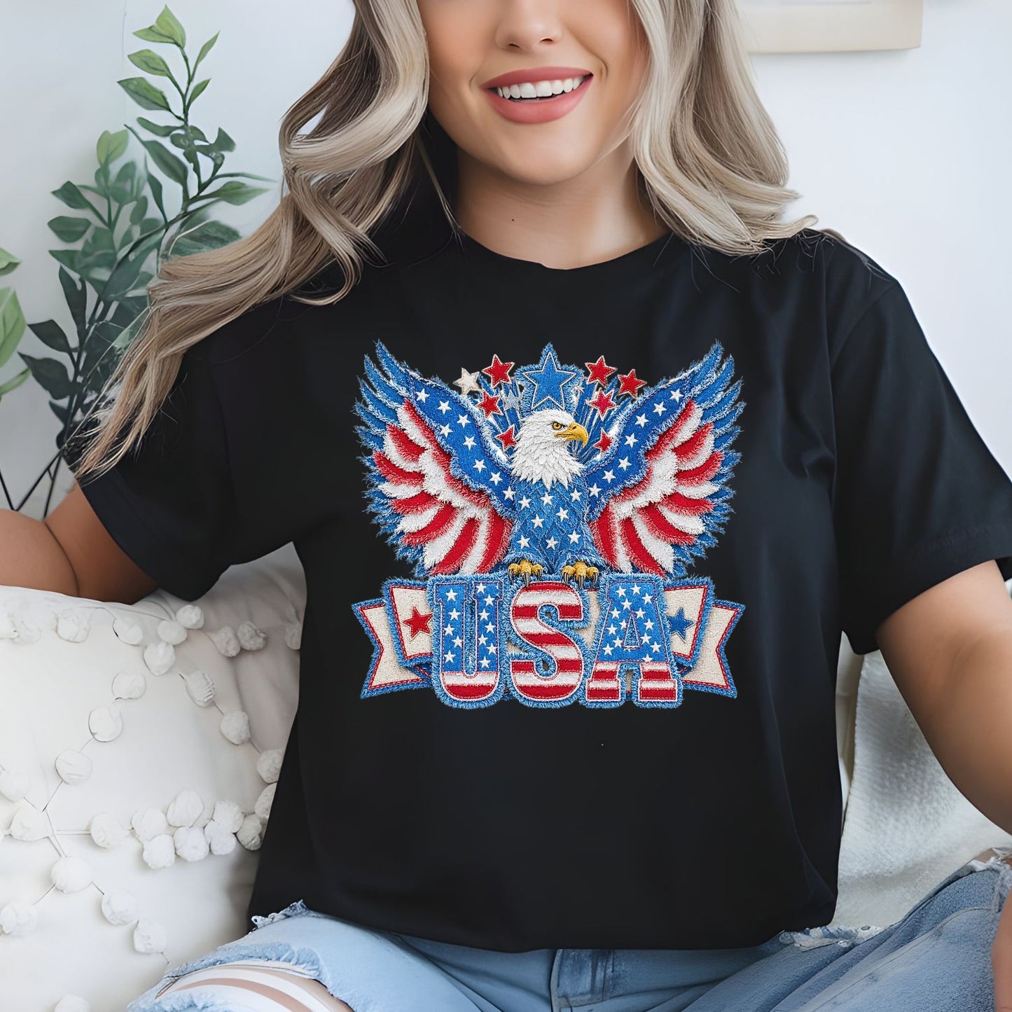 July 4th Patchwork premade DTF gang sheet- 14 prints
