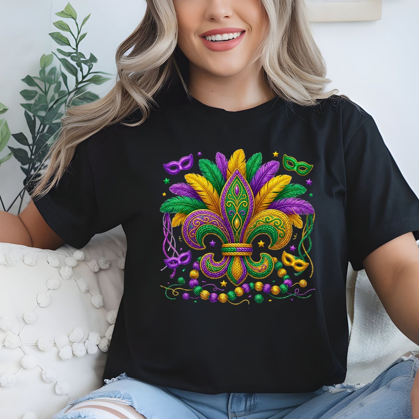 Mardi Gras Premade Gangsheet 10 Transfers