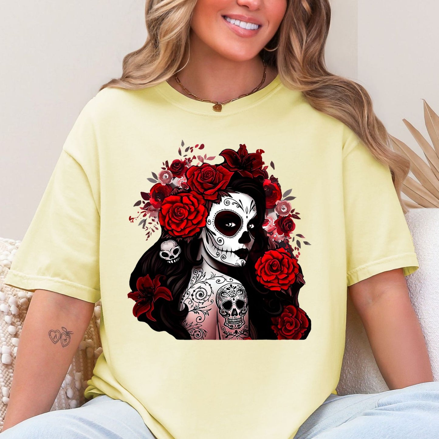 De Los Muertos La Catrina, Day of the Dead, premade DTF gang sheet- 12 adult prints