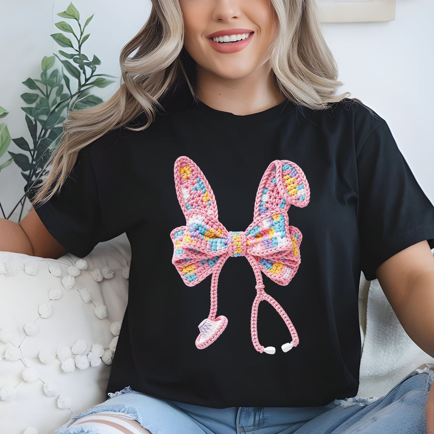 Yarn Easter Nurse Premade Gangsheet 6 Full Size Transfers