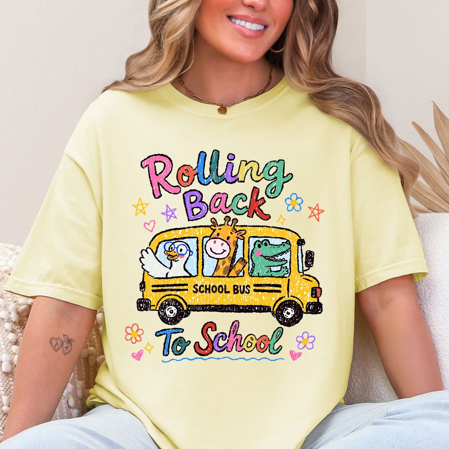Back to School mini premade DTF gang sheet-6 adult prints