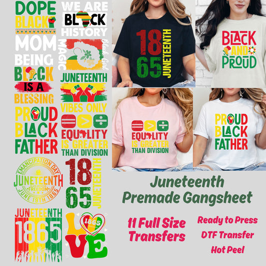Juneteenth 1865 prints, Juneteenth DTF prints, Emancipation Day, Juneteenth Shirt prints, Black History, Free-ish, Black Freedom prints