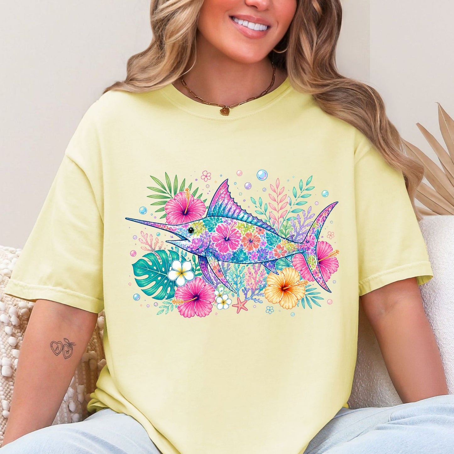 Floral Summer Animals Premade Gangsheet 10 Transfers