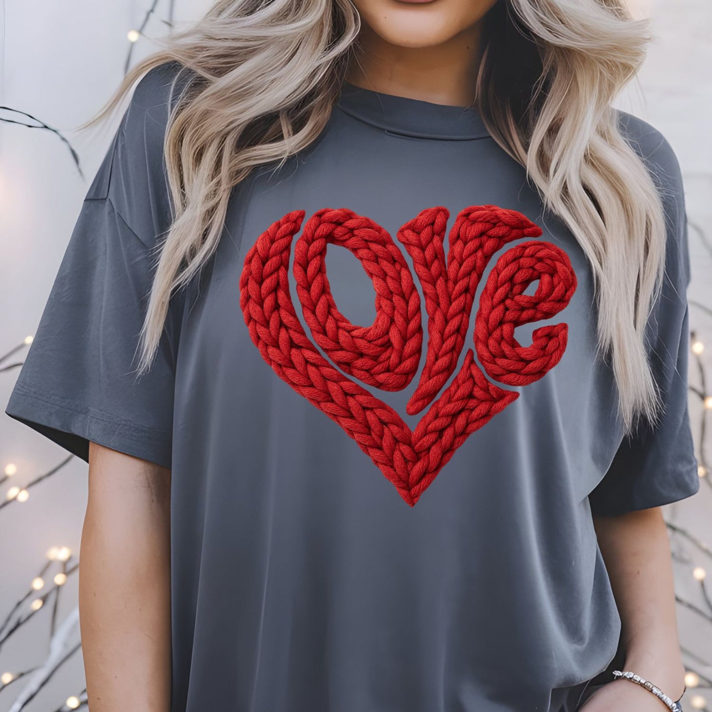 Crochet Valentine Day DTF Premade Gangsheet 15 Youth Size Transfers