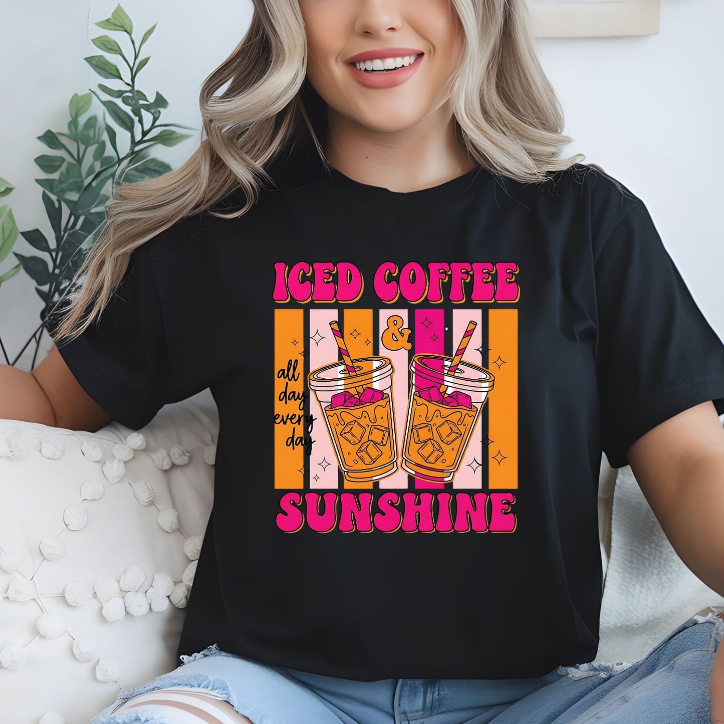 Iced Coffee Mini premade DTF gang sheet- 6 Prints