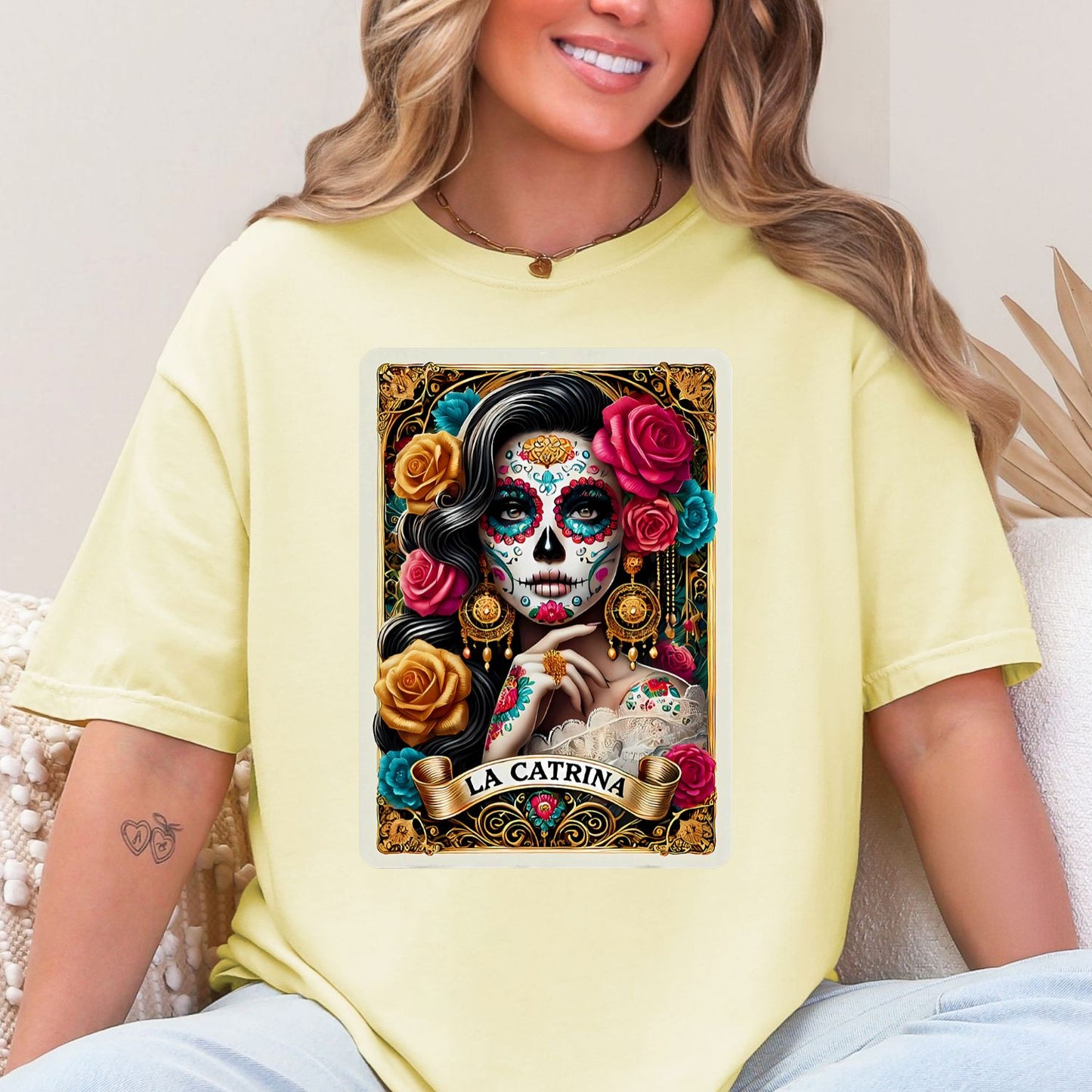 De Los Muertos La Catrina, Day of the Dead, premade DTF gang sheet- 12 adult prints