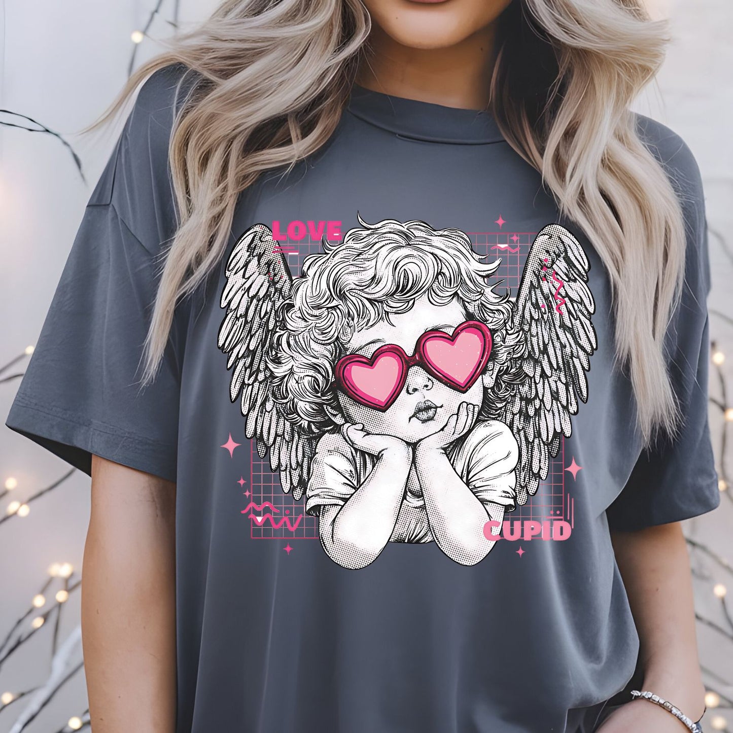 Valentine's Day Cupid DTF Premade Gangsheet 6 Full Size Transfers