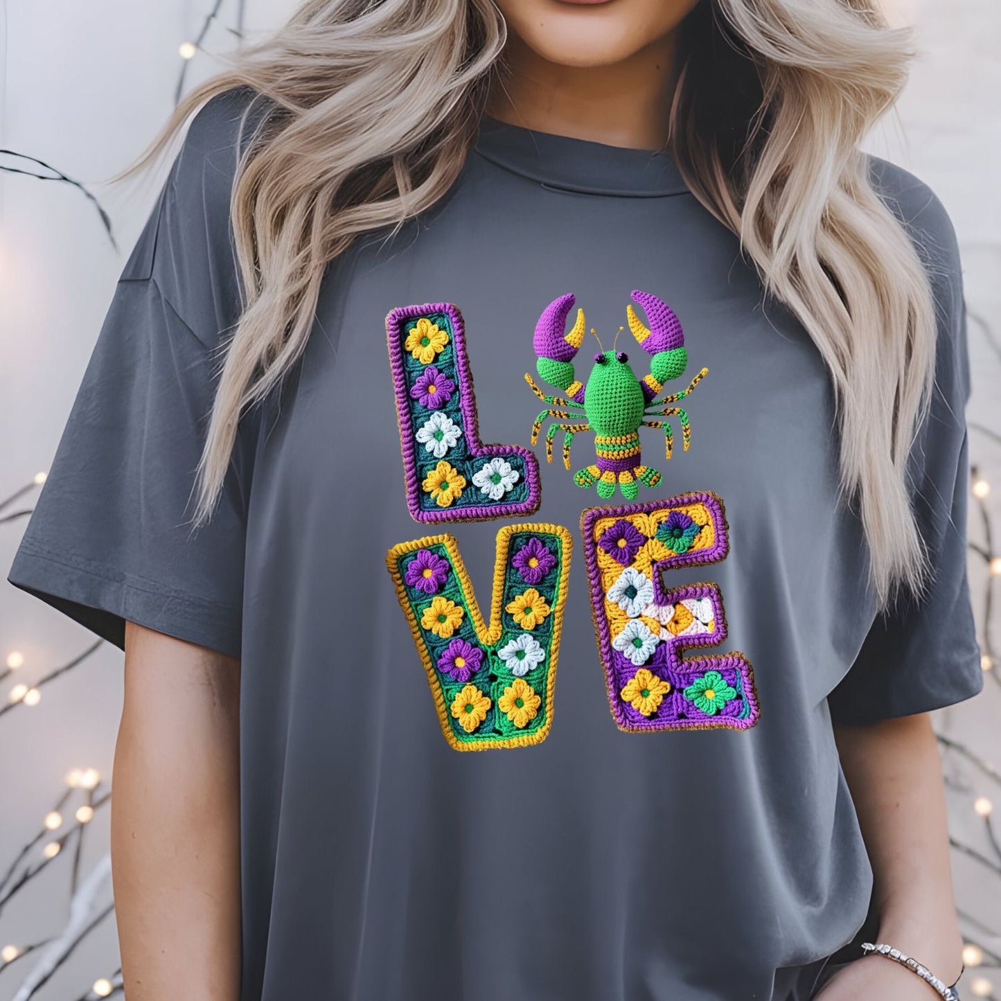 Crochet Mardi Gras Premade Gangsheet 10 Transfers