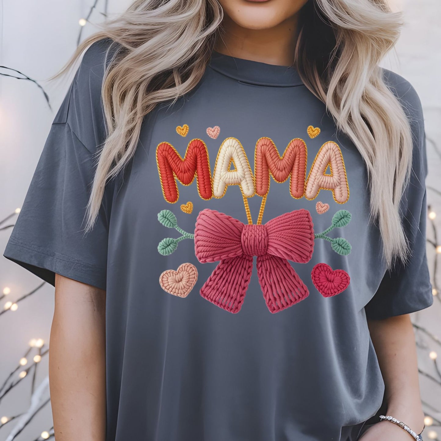 Faux Yarn Mama DTF Premade Gangsheet 10 Full Size Transfers