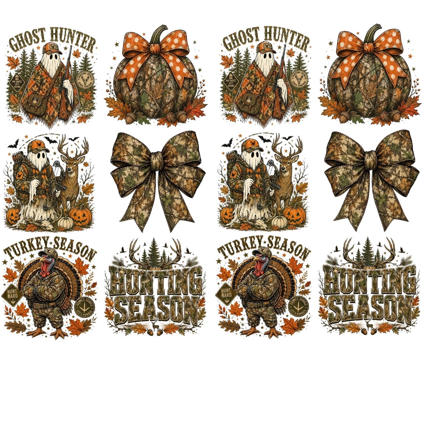 Ghost Hunter Halloween premade DTF Gangsheet