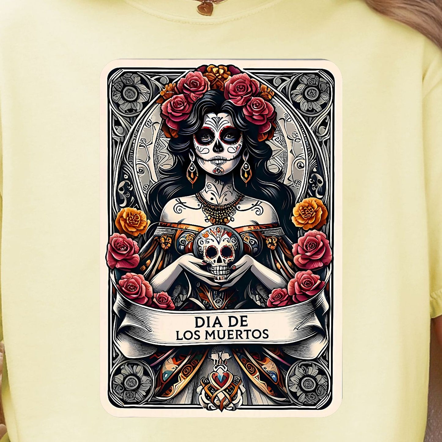 De Los Muertos La Catrina, Day of the Dead, premade DTF gang sheet- 12 adult prints