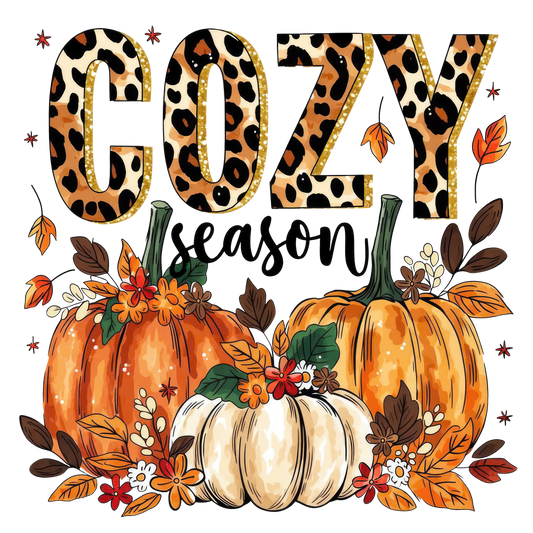 Cozy Season Cheetah Pumpkins