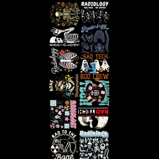 Radiology premade DTF Gangsheet