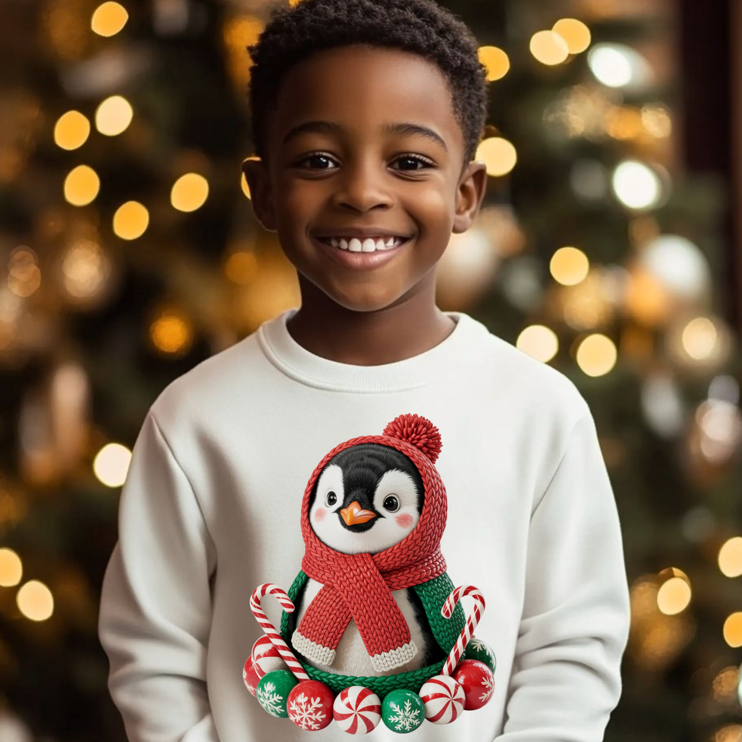 Faux Yarn Christmas Youth Premade Gangsheet 15 Transfers