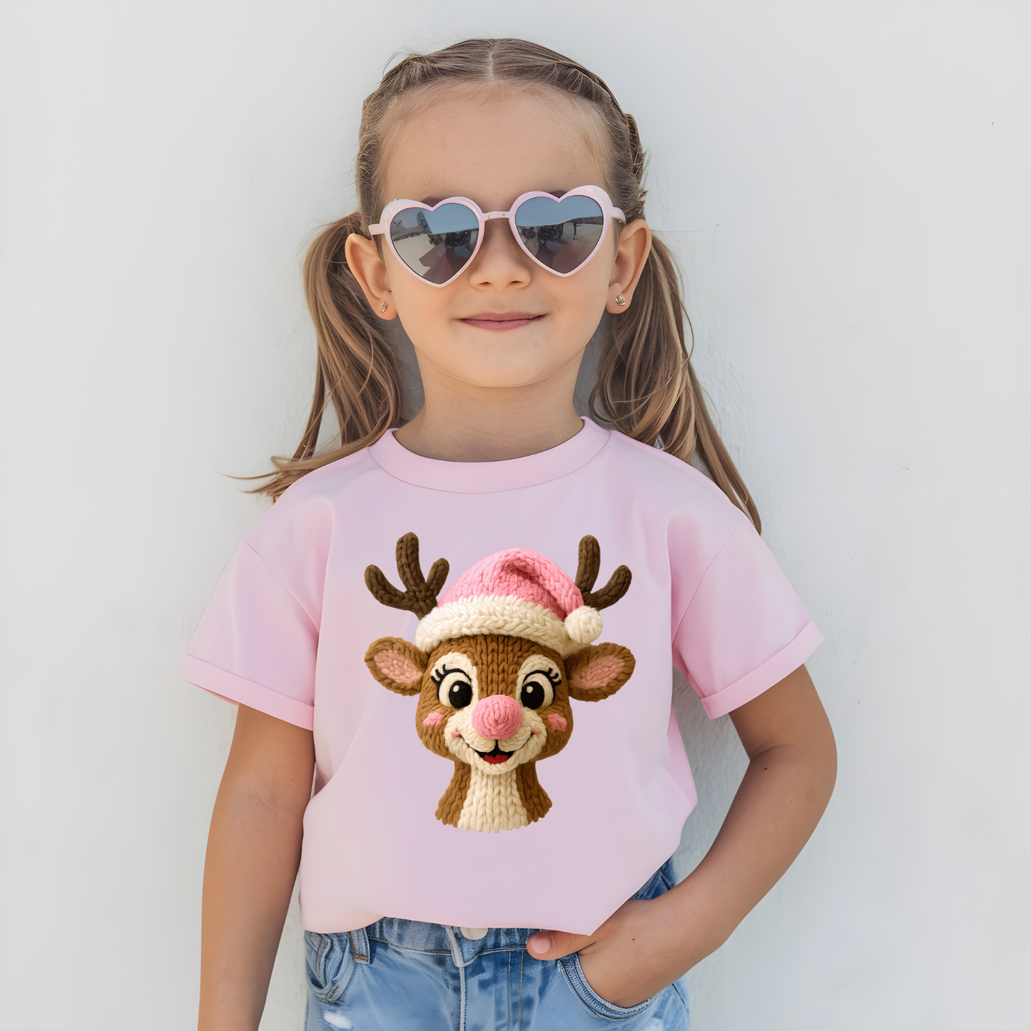 Faux Yarn Christmas Youth Premade Gangsheet 15 Transfers