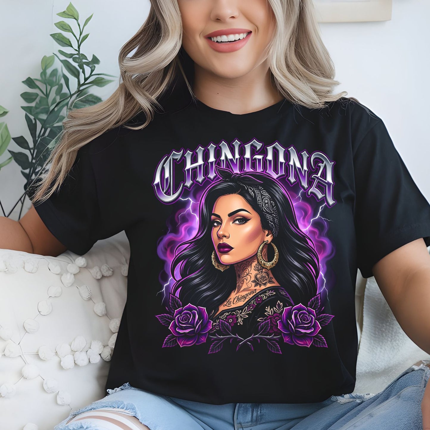 Chingona Halftone Premade DTF gangsheet- 12 adult prints