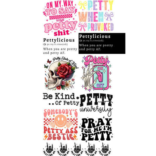 Petty Premade Gangsheet 10 Transfers