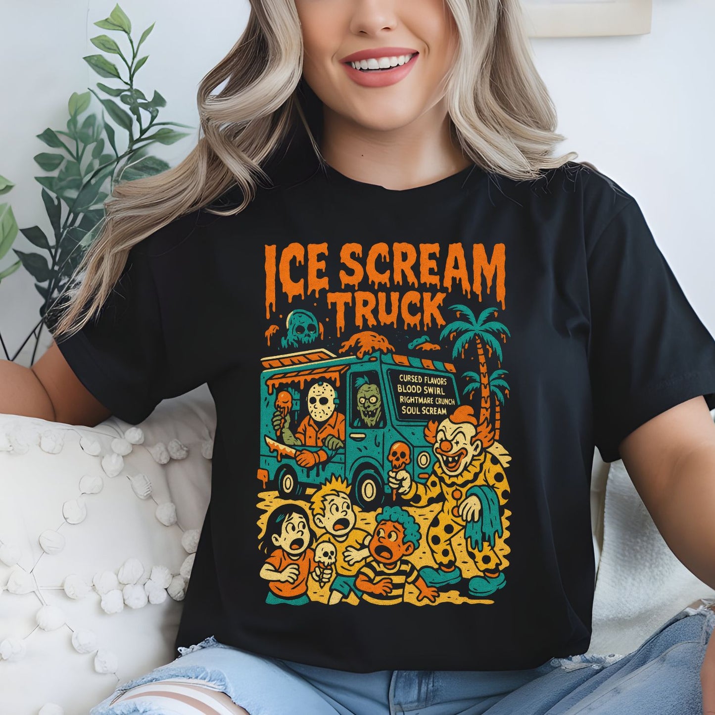 Summerween Funny Horror Characters premade DTF gang sheet-10 adult prints