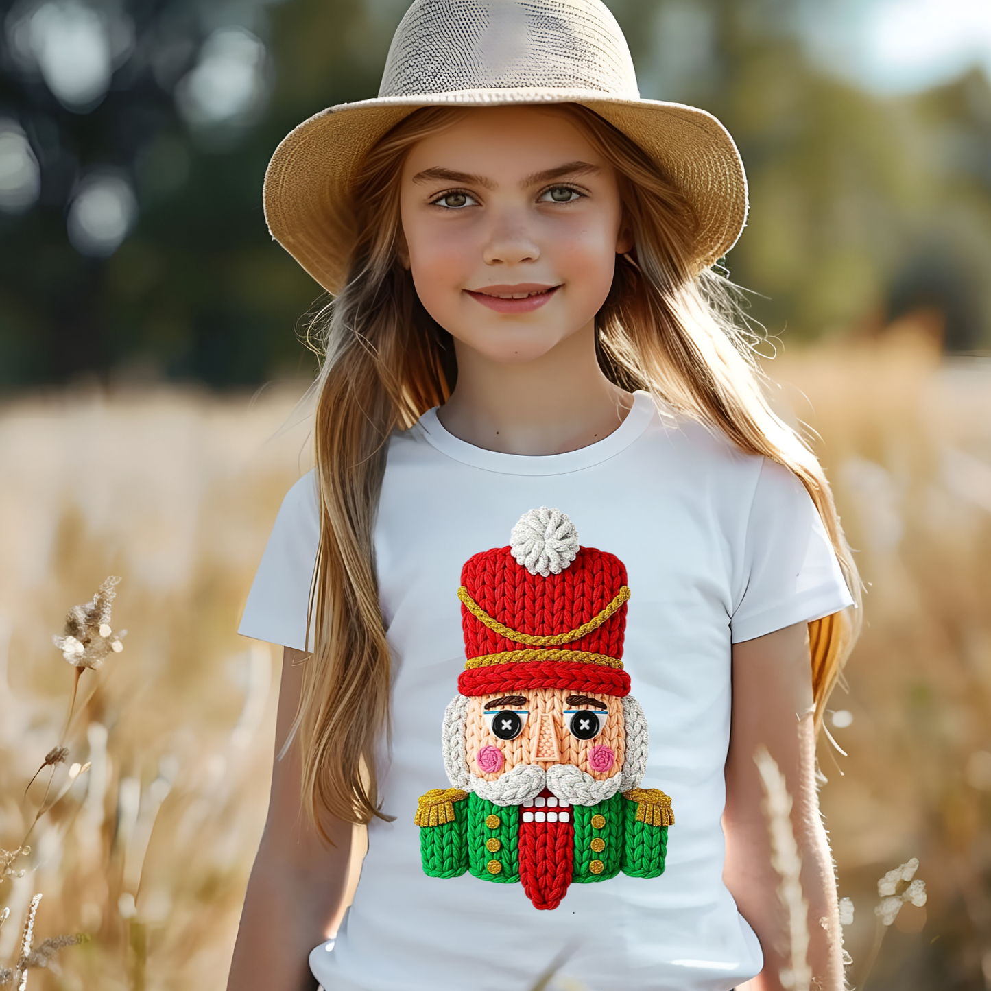 Faux Yarn Christmas Youth Premade Gangsheet 15 Transfers