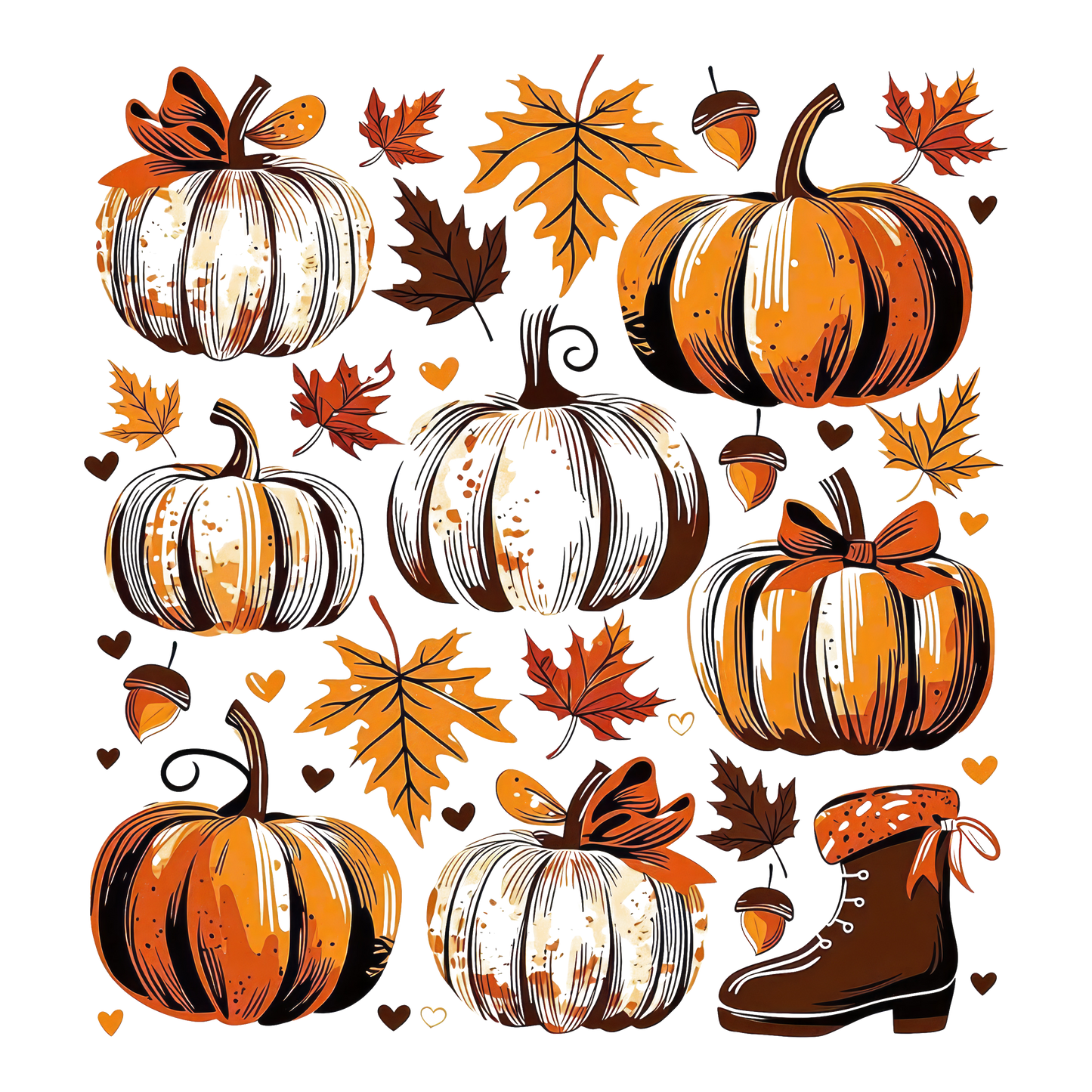 Fall pumpkin Boots